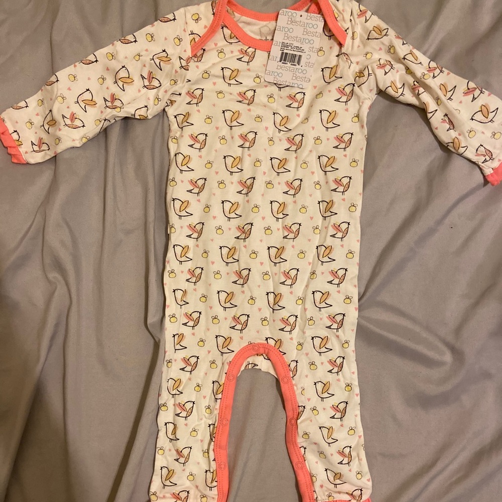 Bestaroo™ Birds and the Bees Footed Coverall